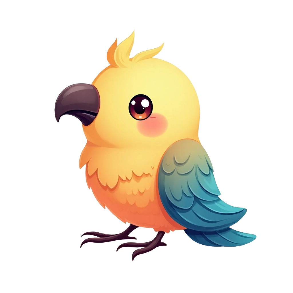 Cute Parrot Illustration